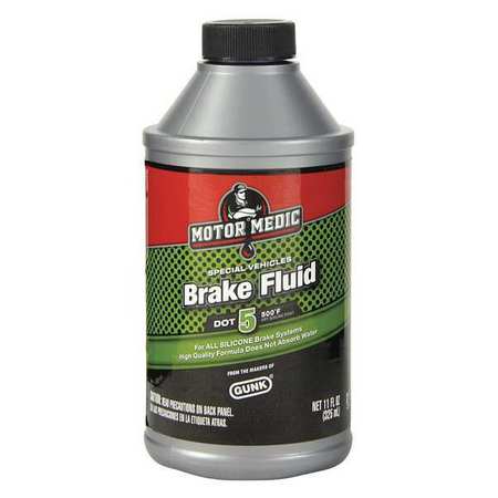 Motor Medic 11 oz. DOT 5 Silicone Brake Fluid - Plastic Bottle M4011/12