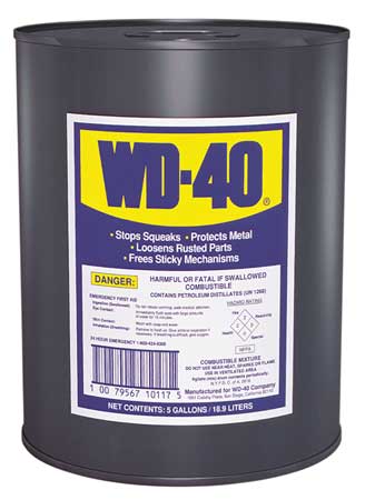 Wd-40 General Purpose Lubricant, -60 to 300 Degrees F, 5 Gal Pail, Amber 49012