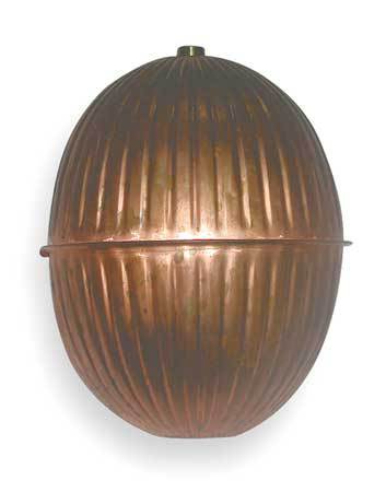 Dayton Float Ball, Round, Copper, 4 In 4KU67