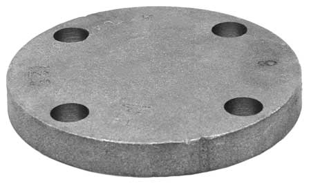 Anvil 4" Flanged Cast Iron Blind Flange, Faced and Drilled Class 125 0308016807