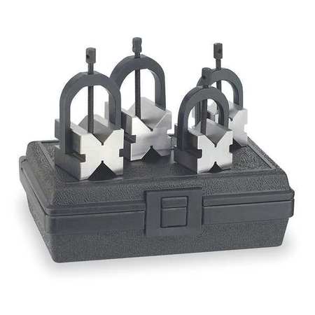 Westward V-Block Set, 8pc, W/Case 4KY25