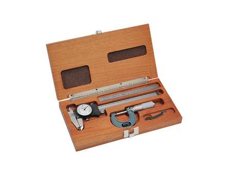 Mitutoyo Precision Measuring Kit, Digital, Ratchet 64PKA076B