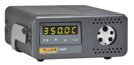 FLUKE Dry Well Calibrator, 1/16-1/4 In Hole 9100S-A-156