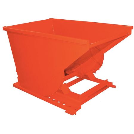 Zoro Select Self Dumping Hopper, Medium Duty, Orange 10077 ORANGE