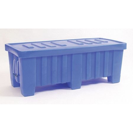 Myton Industries Gray Bulk Container, Plastic, 7 cu ft Volume Capacity MT0-1GRAY