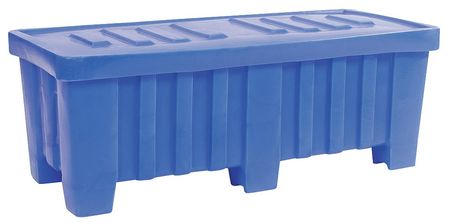 MYTON INDUSTRIES Blue Bulk Container, Plastic, 7 cu ft Volume Capacity 4LMC3