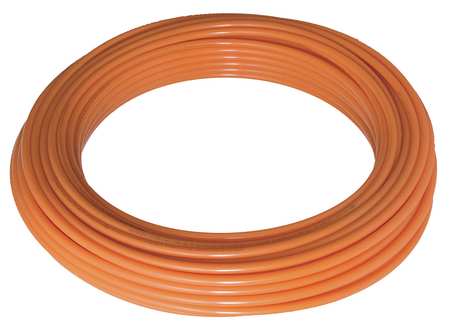 Zoro Select Tubing, Oxygen Barrier, 1/2 in, Orange U860O300