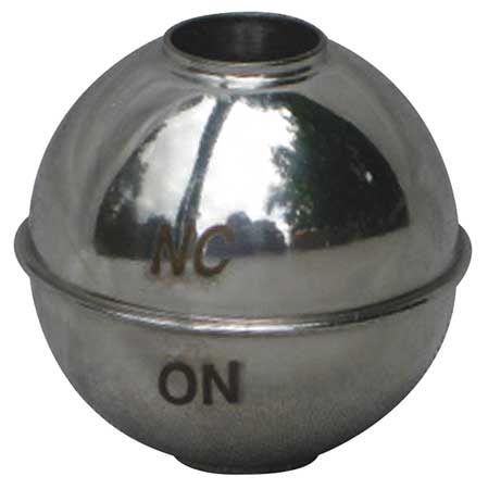NAUGATUCK Tubed Magnetic Float Ball, Round, SS, 2 In GR-800S
