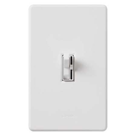LUTRON Lighting Dimmer, 1-Pole, Toggle, White AY-10PH-WH