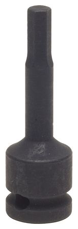 Westward 1/2 in Drive Impact Socket Bit 10 mm, Metric 4LZF1