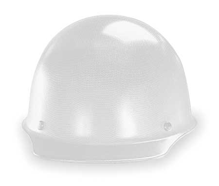 Msa Safety Front Brim Hard Hat, Type 1, Class G, Ratchet (4-Point), White 475396
