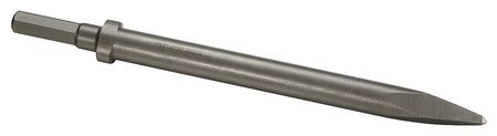 WESTWARD Moil Point Chisel, 0.580 In., 12 In., Oval 4MGY6