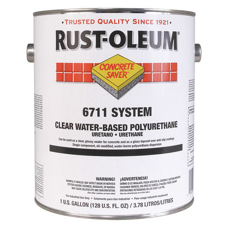Rust-Oleum 6711 Water-Based Polyurethane, Clear, 1 G 6711402