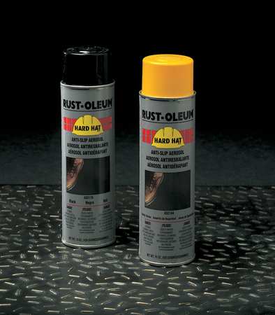 Rust-Oleum Anti-Slip Spray Paint, Yellow, Anti-Slip, 14 sq ft, AS2100 Series AS2144838
