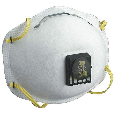 3M N95 Disposable Respirator, Cool Flow Valve, Molded, Dual Headstrap, Welding Respirator, Pack of 10 8515