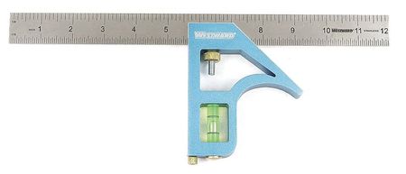 WESTWARD Combination Square, 12In 4MRY1