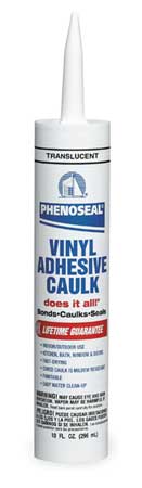 DAP Caulk, 10 oz, Cartridge, Translucent, Water Base 51136-00006