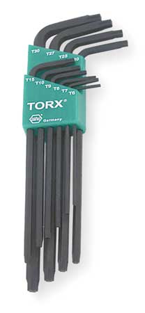 WIHA 10 Piece Torx? L-Shape Torx? Key Set, 37192 37192