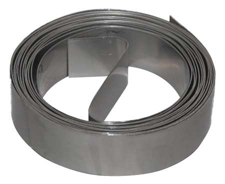 Zoro Select Duct Strapping, Galvanized Steel, 20 GA, 1 in W x DSS-201-10