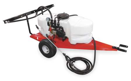 Fimco 15 gal. Trailer Sprayer, Corrosion Resistant Poly Tank, 15 ft. Hose Length LG-1500-303