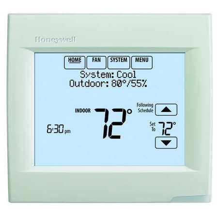 Honeywell Th8320r1003 169 95 Programmable Thermostat 7 Programs 3 H 2 C Electrical Box Mount Zoro Com