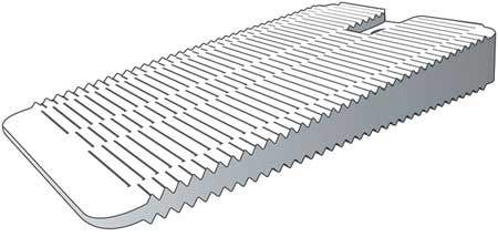 PRECISION BRAND Wedge Shims, Flexible, White, PK30 48820