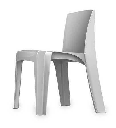 Cortech Stacking Chair, RazorBack Series, Polypropylene Blue Gray 86484-BG