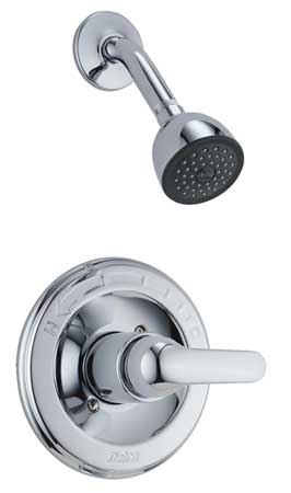 DELTA Wall Mounted, Shower Only Tub / Shower Faucet, Chrome, Wall T13220