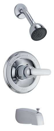 DELTA Faucet, Tub & Shower Tub / Shower Faucet, Chrome, Wall T13420