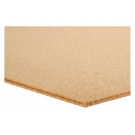 ZORO SELECT Cork Sheet, Underlayment, 8.0mm T, 24x36 In 4NLW8