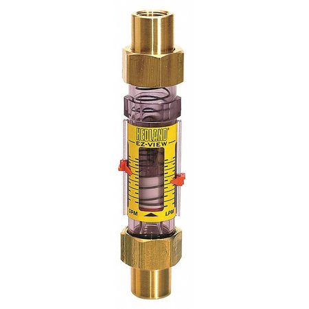 HEDLAND Flowmeter w/ Sensor, 3/4 Sweat, 1-10 GPM H620-610-R