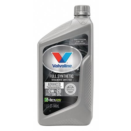 VALVOLINE Engine Oil, Full Synthetic, 32 Oz, 0W-20 VV916