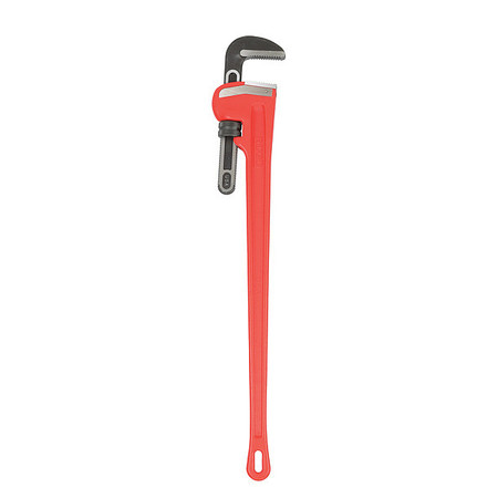 Ridgid Pipe Wrench, Straight, Cast Iron, 48 in L, 6 in Jaw Capacity 48