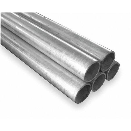 ZORO SELECT Galvanized Pipe, Steel, 1 in Pipe Size, 48000 lb Tensile Strength 4NXW5