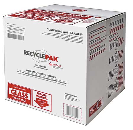 RECYCLEPAK Medium Cfl Recycling Box SUPPLY-192-SWS