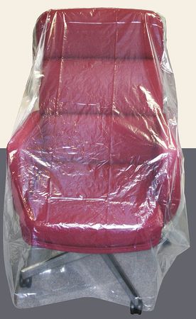 Zoro Select 76" x 46" Furniture Bags, 1 mil, Clear, PK 2 4NZG1