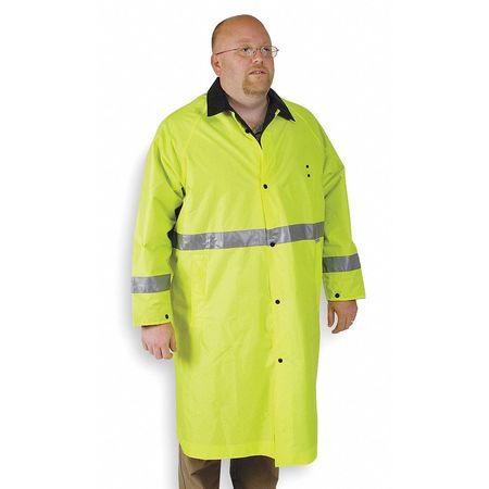 CONDOR Raincoat, Hi-Vis Lime/Black, M 4PCW6
