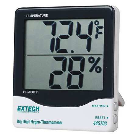 Extech Digital Hygrometer, 14 to 140 F, NIST 445715-NIST