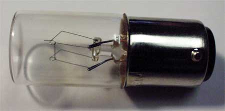 WERMA Mini Incandescent Bulb, 5.0W, 115V, PK10 95584001