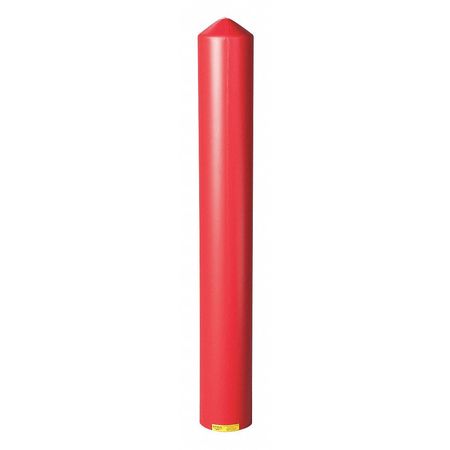 ZORO SELECT Post Sleeve, 6 In Dia., 56 In H, Red 1736R