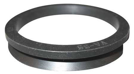 Zoro Select V-Ring Seal, Stretch, Blk, 45mm ID 4PKG1