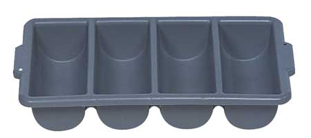 Rubbermaid Commercial Cutlery Bin, 4 Compartment FG336200GRAY