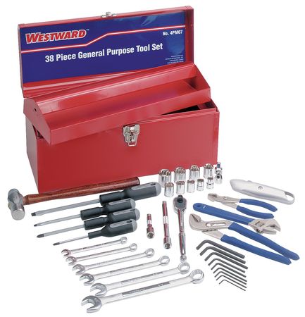 Westward Master Tool Set, SAE, 37 pcs 4PM07