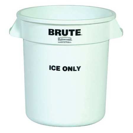Rubbermaid 10 GALLON BRUTE CONTAINER ICE ONLY FG9F8600WHT