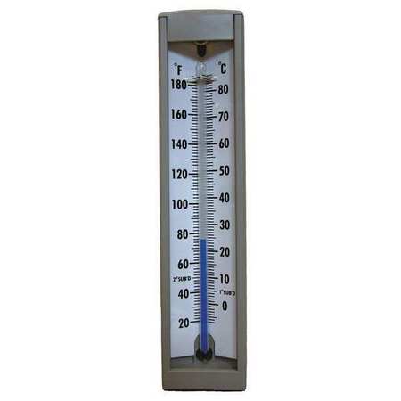 ZORO SELECT Compact Thermometer, -40 to 110 F, Back 4PRU4