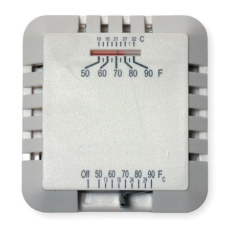 DAYTON Low Voltage Thermostat, Hardwired, 24VAC 4PU51