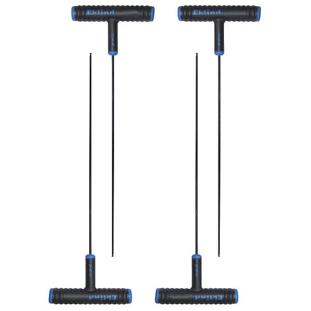 EKLIND Metric Plain Ball Hex Key, 2.5 mm Tip Size, 9 in Long, 3 in Short, 4 PK 64825