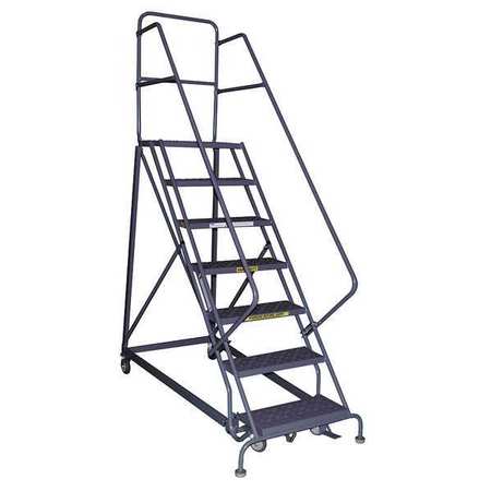 Tri-Arc 106 in H Steel Rolling Ladder, 7 Steps, 600 lb Load Capacity KDHS107242