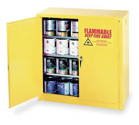 EAGLE MFG Paints and Inks Cabinet, 40 gal., Yellow YPI32X