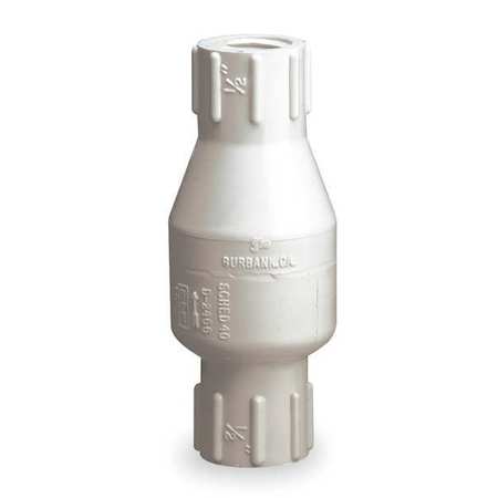 DAYTON 3/4" FIPT PVC Spring Check Valve 4RG65